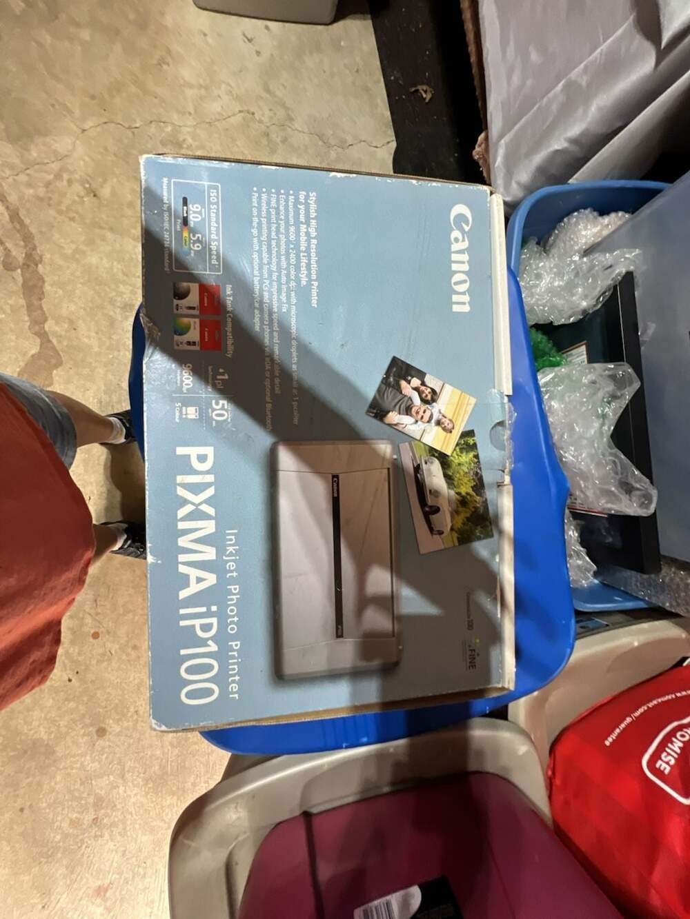 Canon PIXMA IP100 Inkjet Digital Photo Printer 13803149050